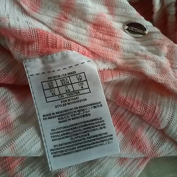 Guess Tie Dye Scoop Neck Knit Top - Picture 6 of 6